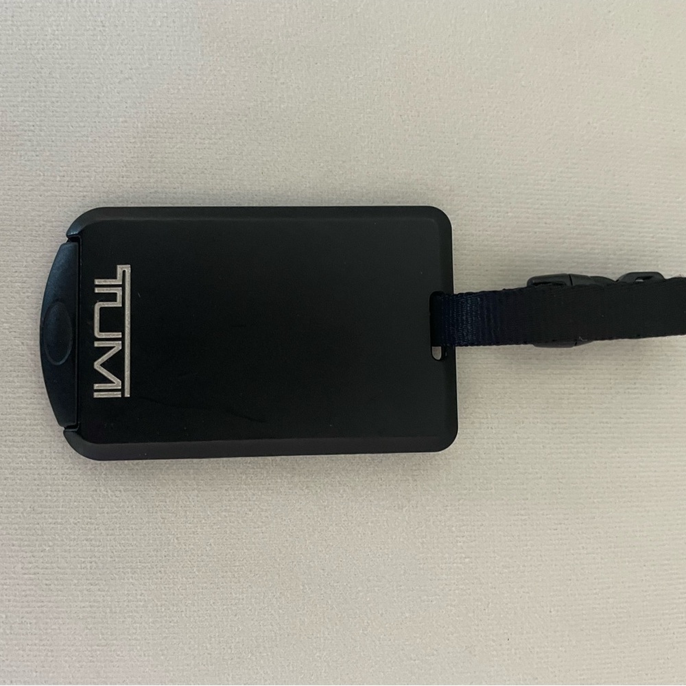 Tumi Black Travel Luggage Tag